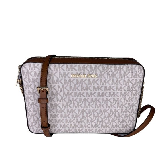 Michael Kors EW Crossbody bag Vanilla Jet Set Large - Picture 1 of 9